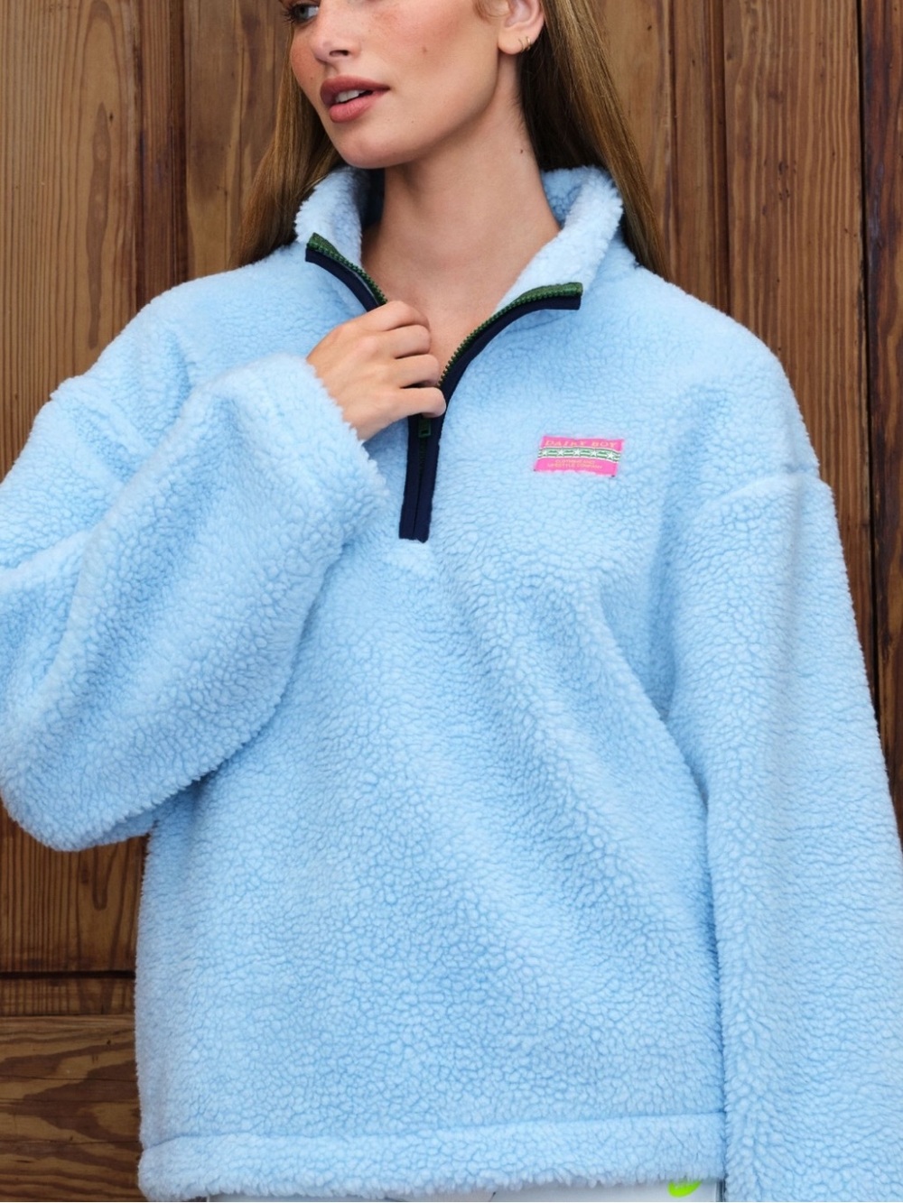 NWT Dairy Boy Mountain Fleece in Carolina Blue